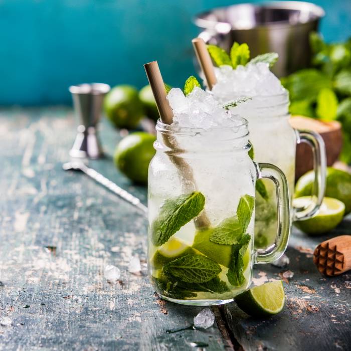The Mojito is one of the most representative drinks of the island of Cuba