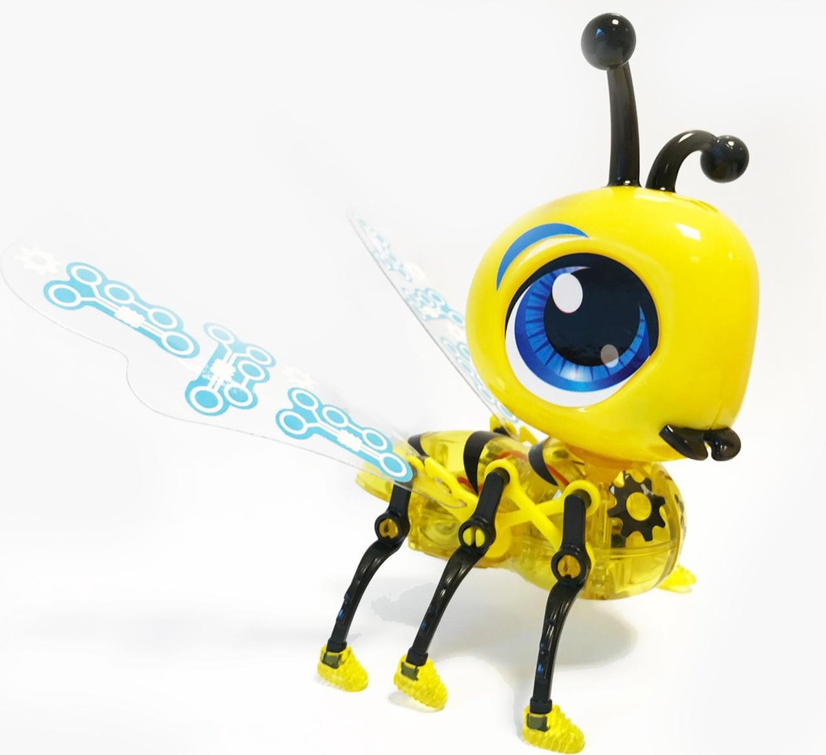Gele bij robot