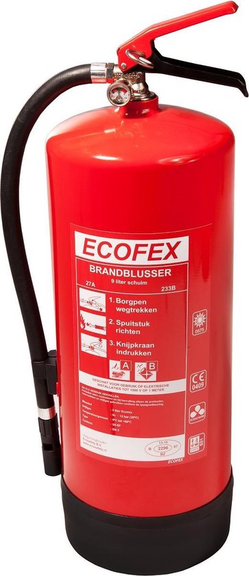 Brandblusser schuim 9 liter