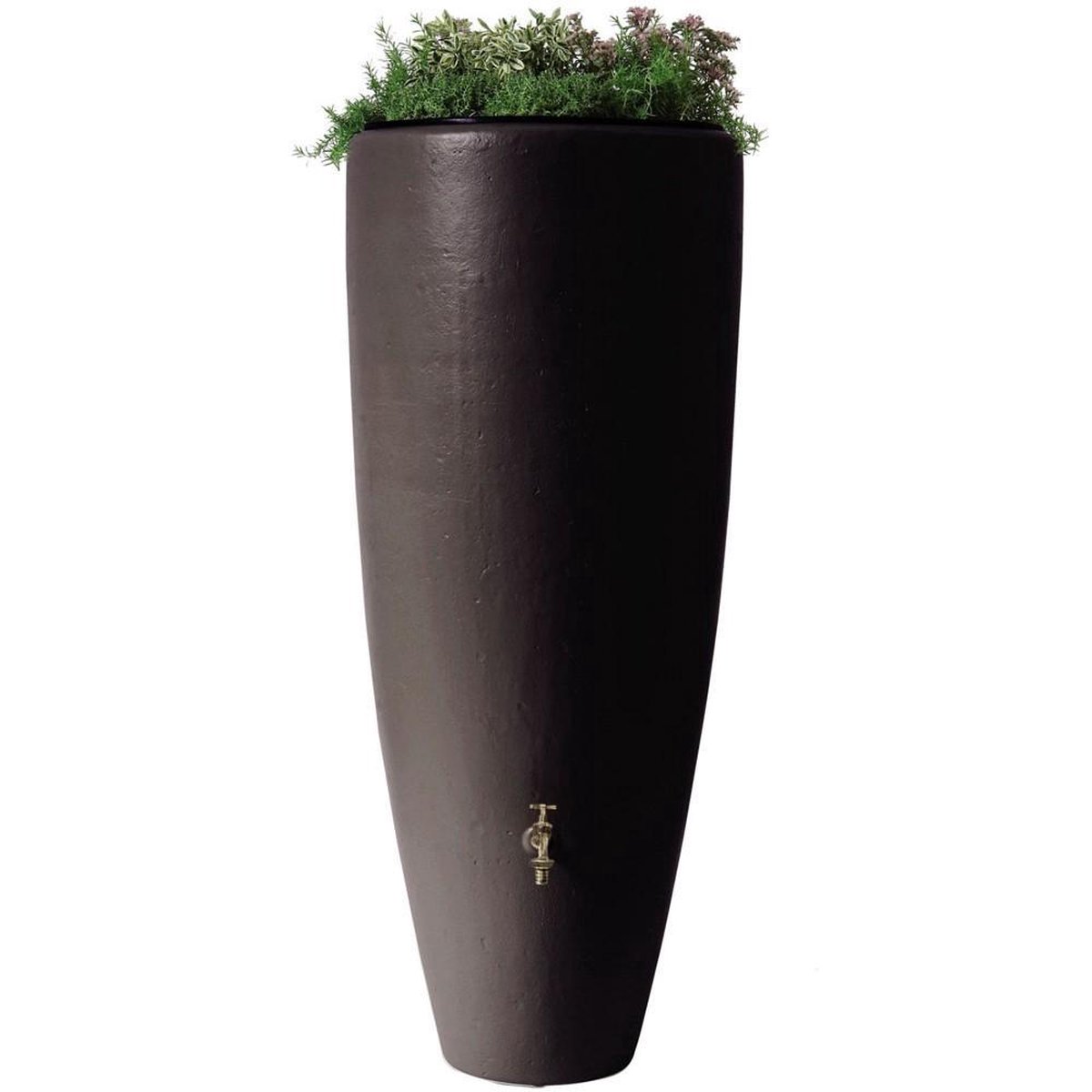 300 liter regenton met plantenbak