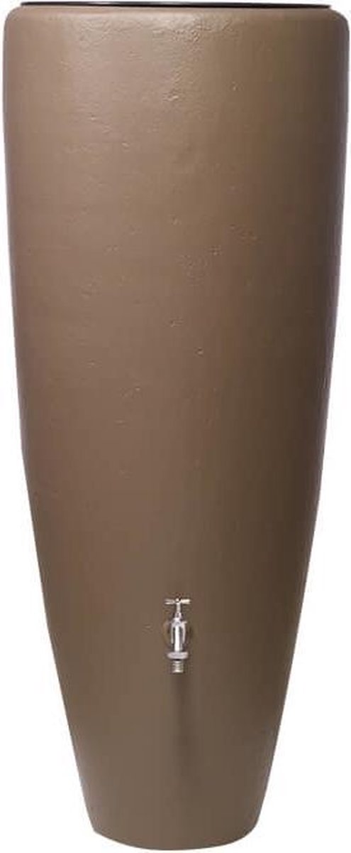 Taupe regenton met plantenbak
