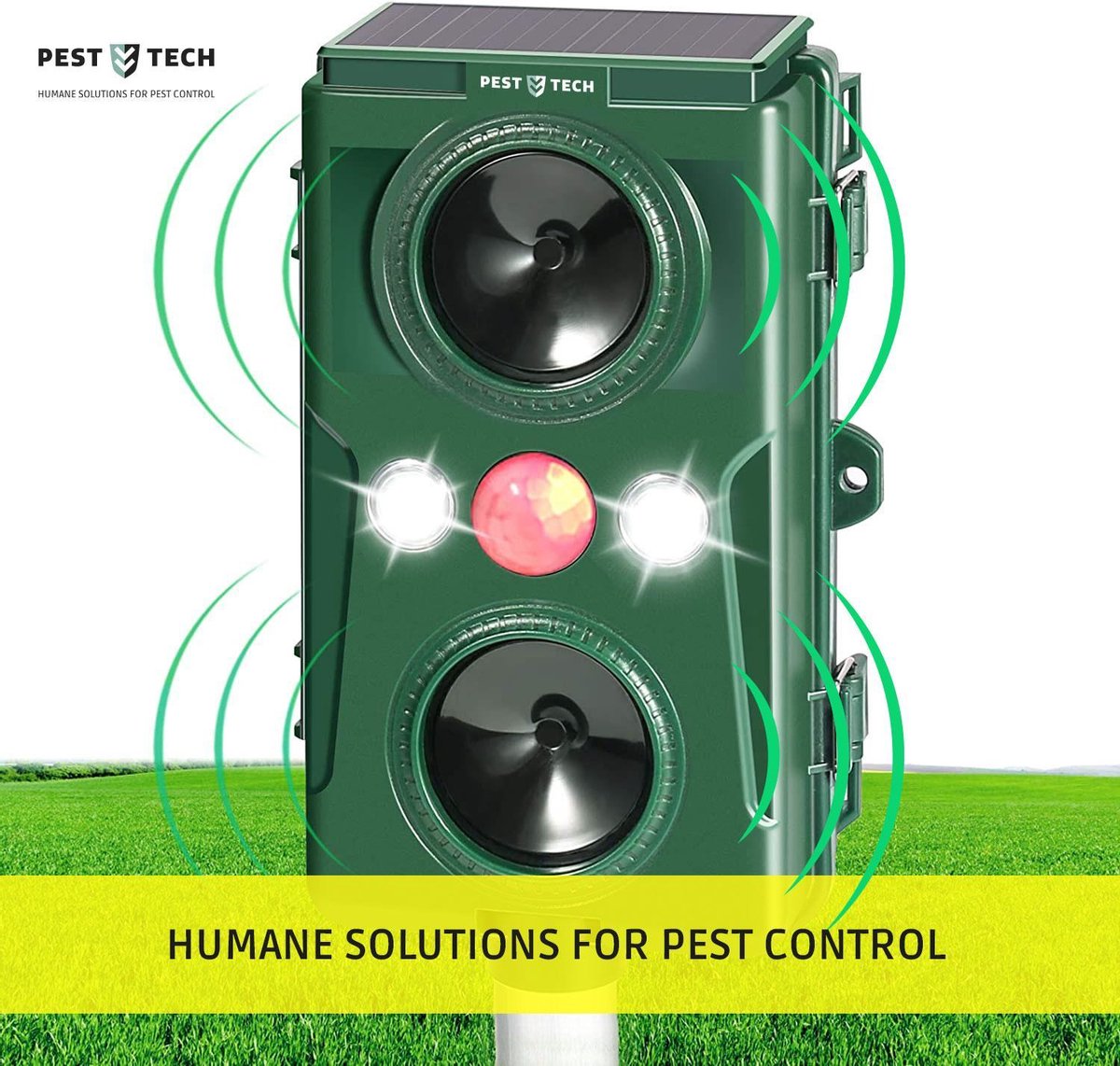 Pest-Tech | Supersonisch Flash Kattenverjager