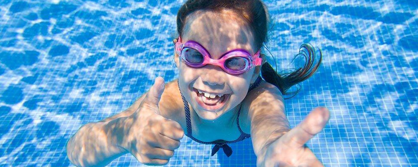 Rektangulært Power Steel Y1 bassengsett barn