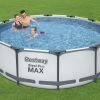 Rundt Steel Pro MAX R2 svømmebasseng barn
