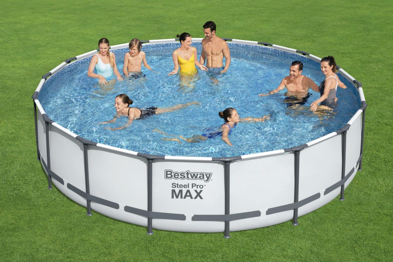 Rundt Steel Pro MAX Q4 svømmebasseng til god pris