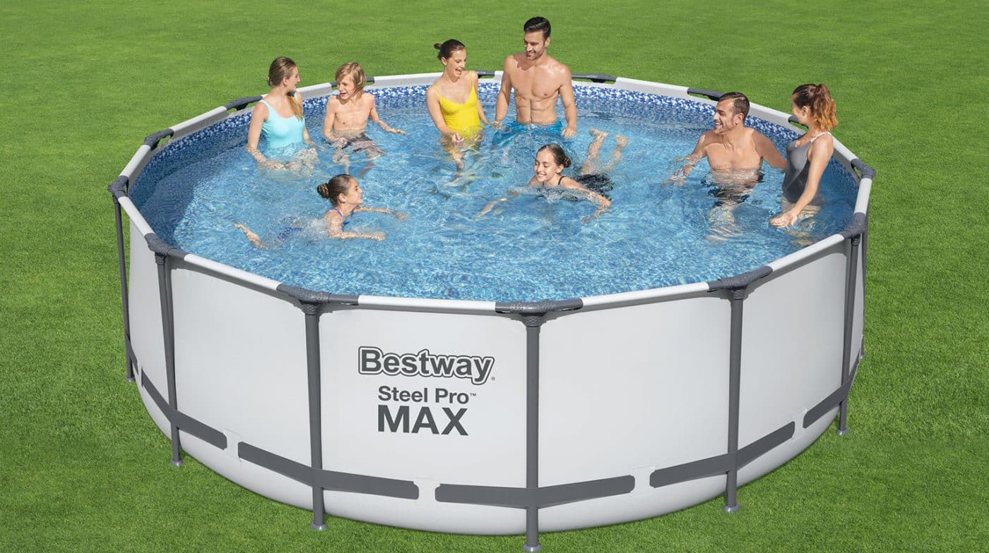 Rundt Steel Pro MAX Q1 bassengsett familie
