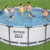 Rundt Steel Pro MAX Q1 bassengsett familie Bestway