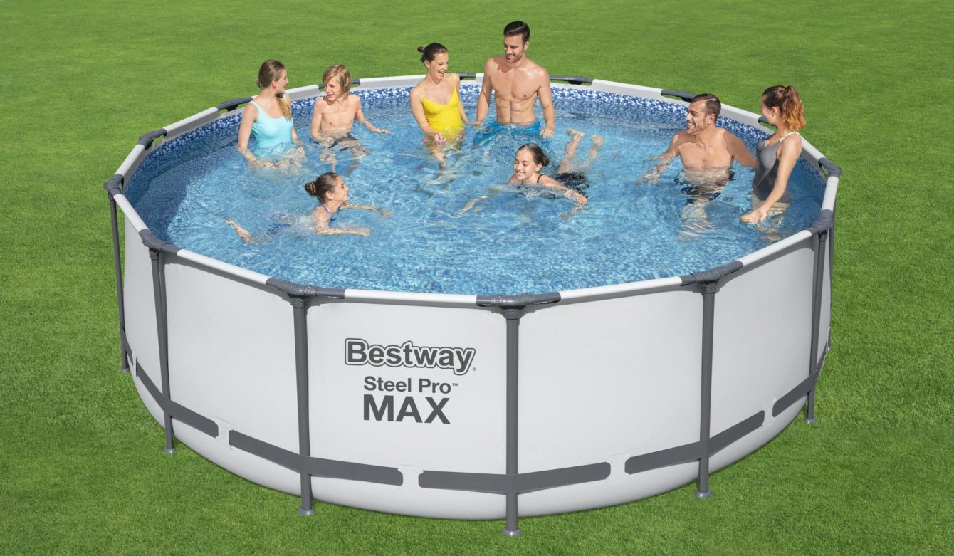 Rundt Steel Pro MAX Q1 bassengsett familie Bestway