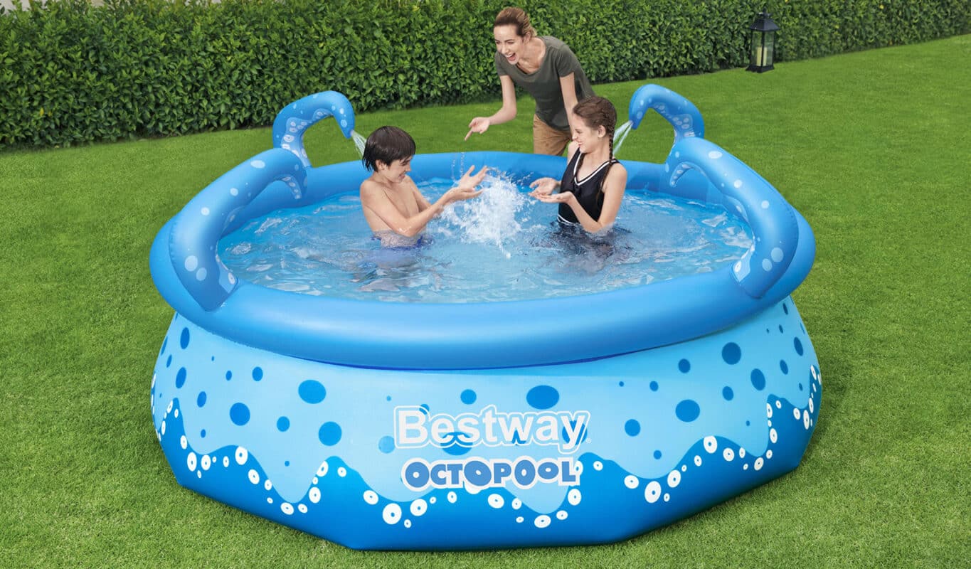 Rundt OctoPool bassengsett for barn