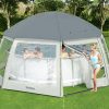 Bestway Rundt Bassengtelt (6.00m x 6.00m x 2.95m) bruksbilde