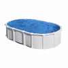 Ovalt Basic™ Bestpools hvitt bassengsett (7,3 m x 3,75m x 1,32 m)