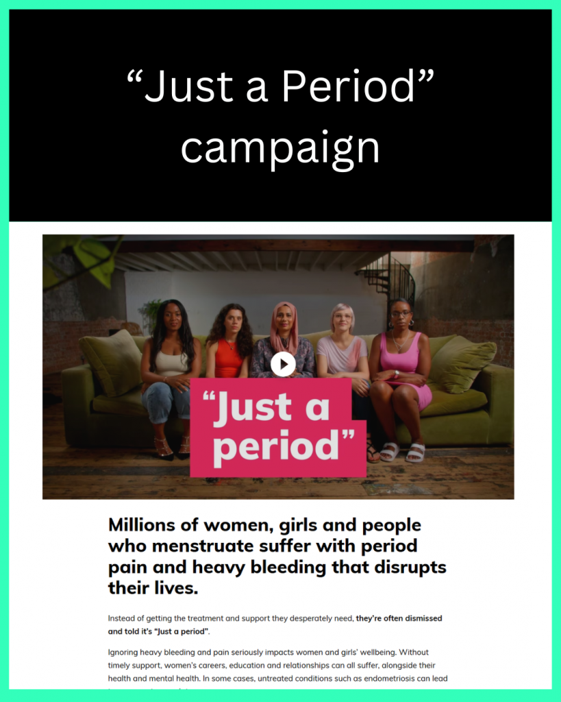 "Just a Period" campaign
