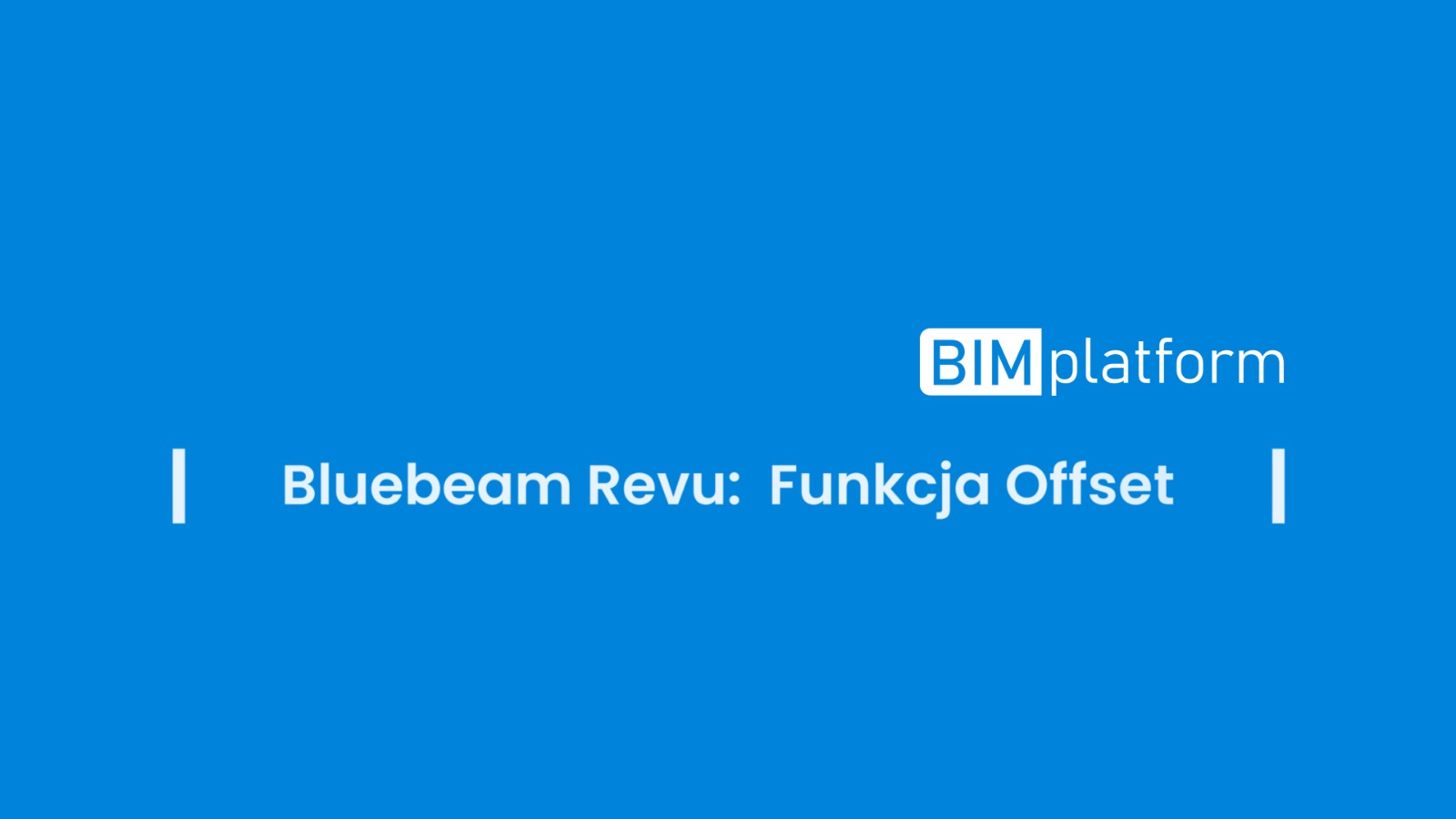 Bluebeam Max – narzędzie Offset do rysowania linii równoległych w dokumentacji PDF