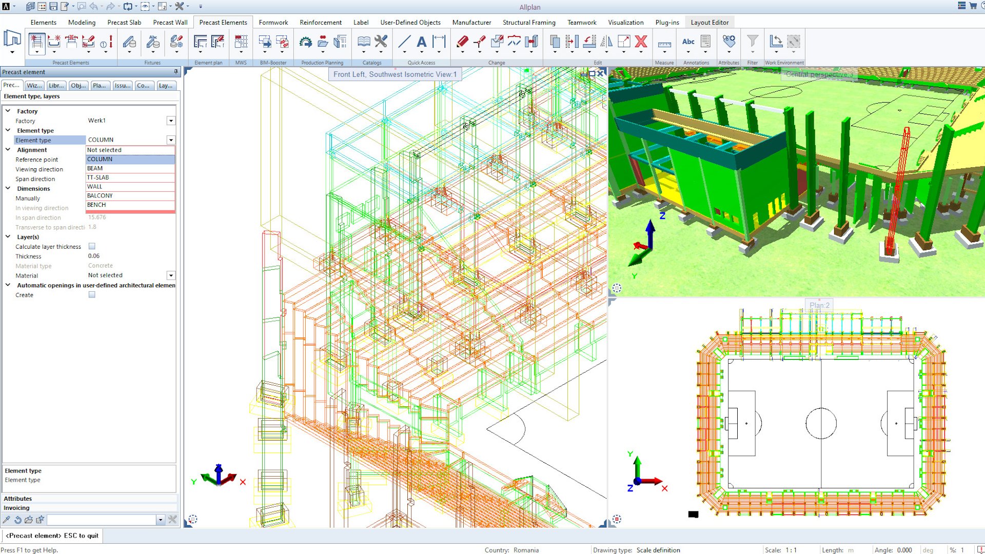 Allplan Precast – automatyzacja projektowania prefabrykatów: wychwytywanie geometrii, parametryzacja elementów
