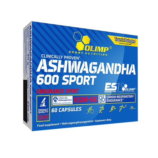 Ashwagandha 600 Sport 60 kapslar Vitaminer och mineraler Bionic Gorilla