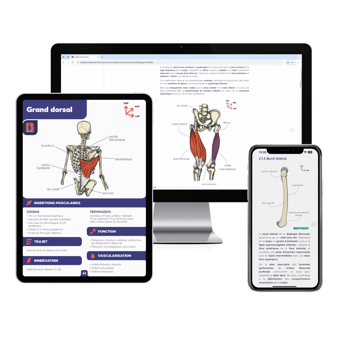 Plateforme Biotomy avec fiches