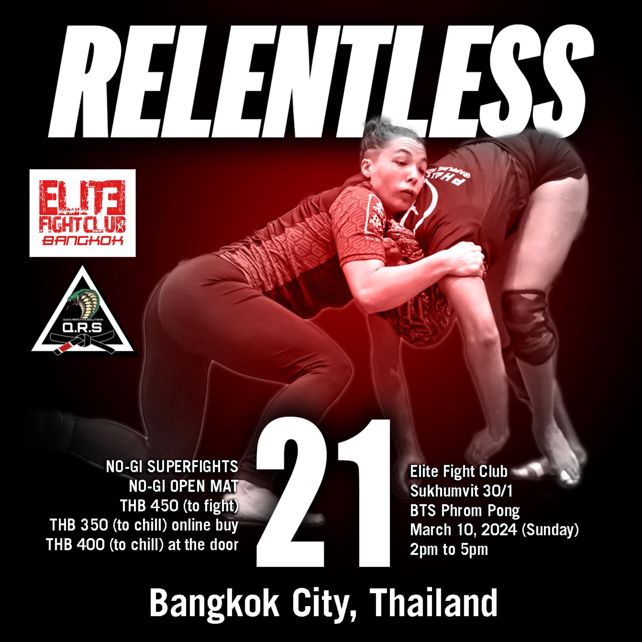 relentless, bjjjasia , bangkok , bjj , elite fight club