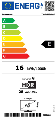 Energi label - Grade E