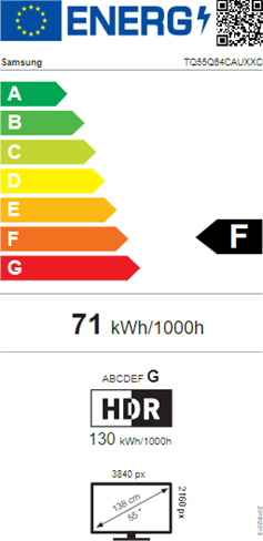 Energi label - Grade F