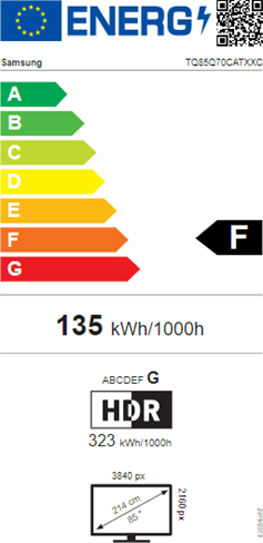 Energi label - Grade F