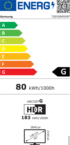 Energi label - Grade G