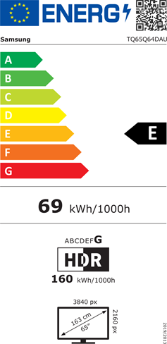 Energi label - Grade E