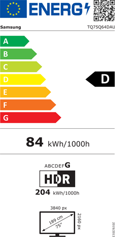 Energi label - Grade D