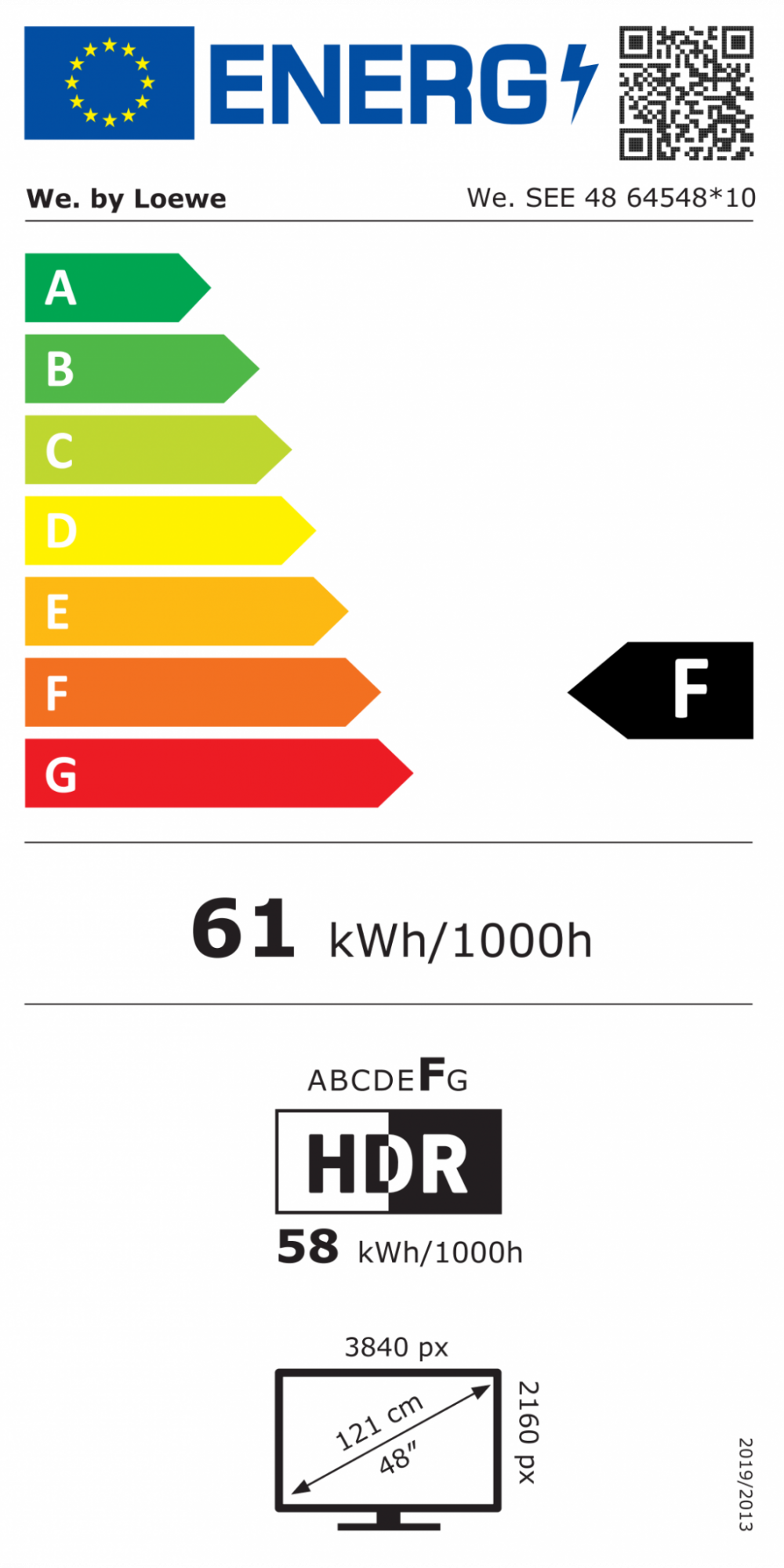 Energi label - Grade F