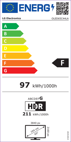 Energi label - Grade F