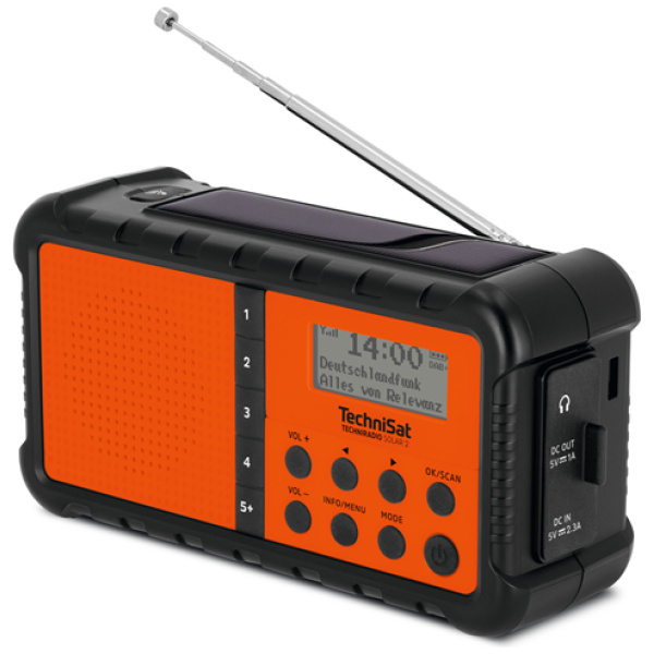 TechniSat Techniradio Solar 2 - Genopladelig DAB+ radio med solpanel og håndsving - Image 3