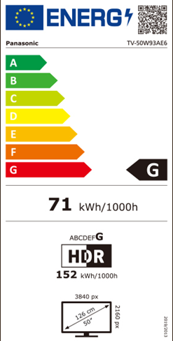 Energi label - Grade G