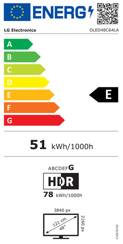 Energi label - Grade E