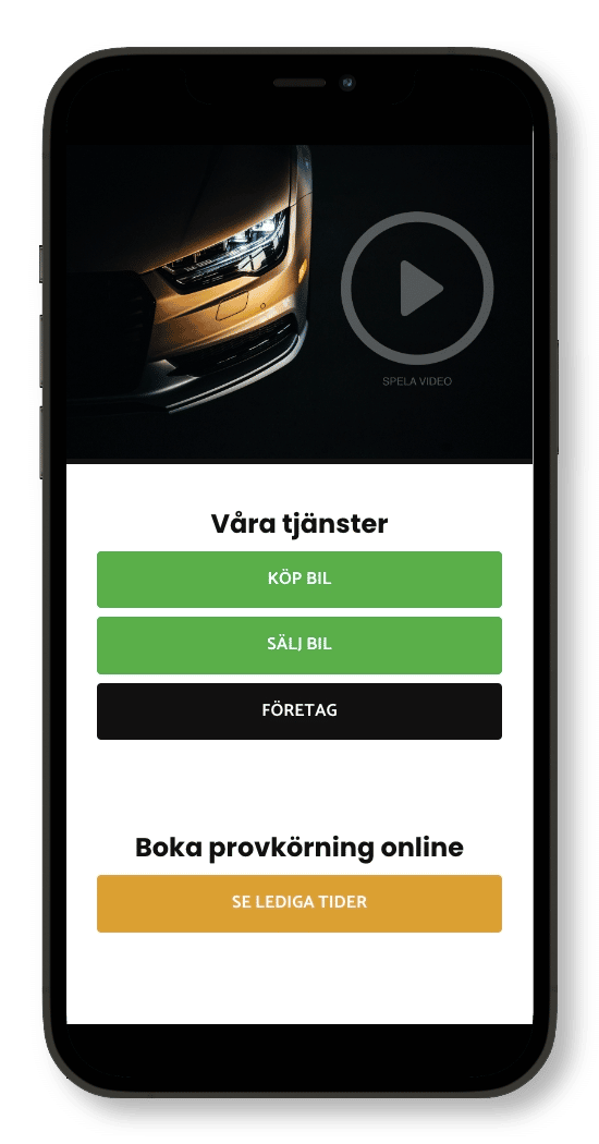 Digitalt visitkort med länkar