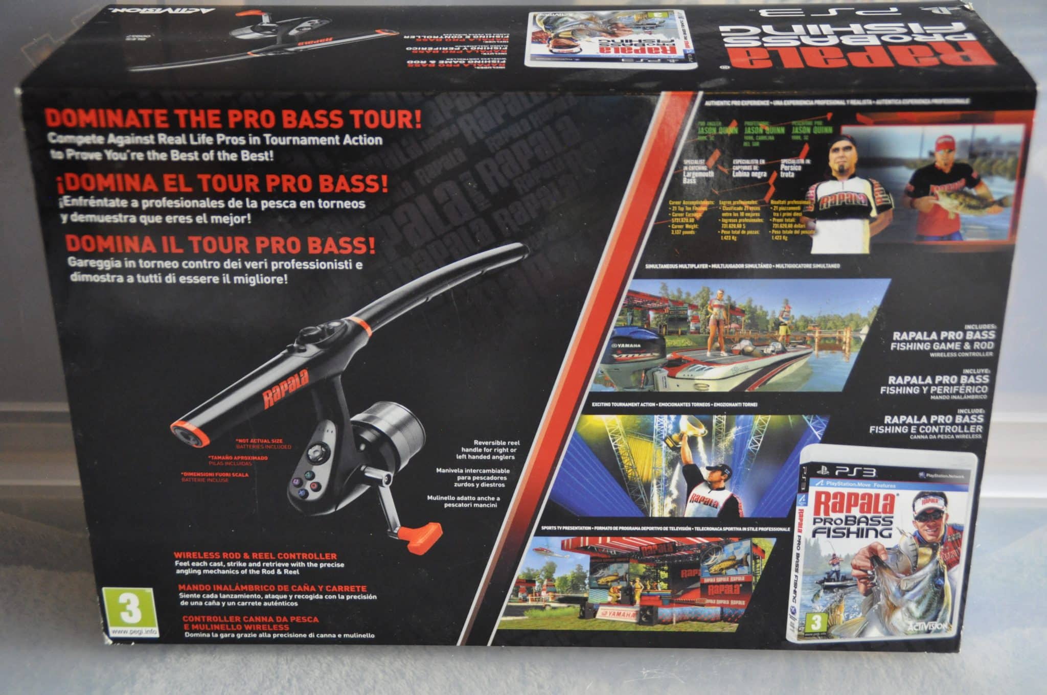Like New Xbox 360 Rapala Pro Bass Fishing Game With Fishing Rod