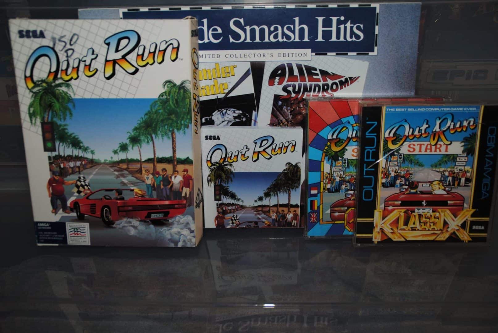 out_front OutRun by SEGA Amiga boxes