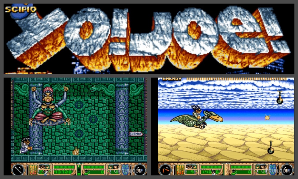 Yojoe! Amiga game, amazing style and playability.