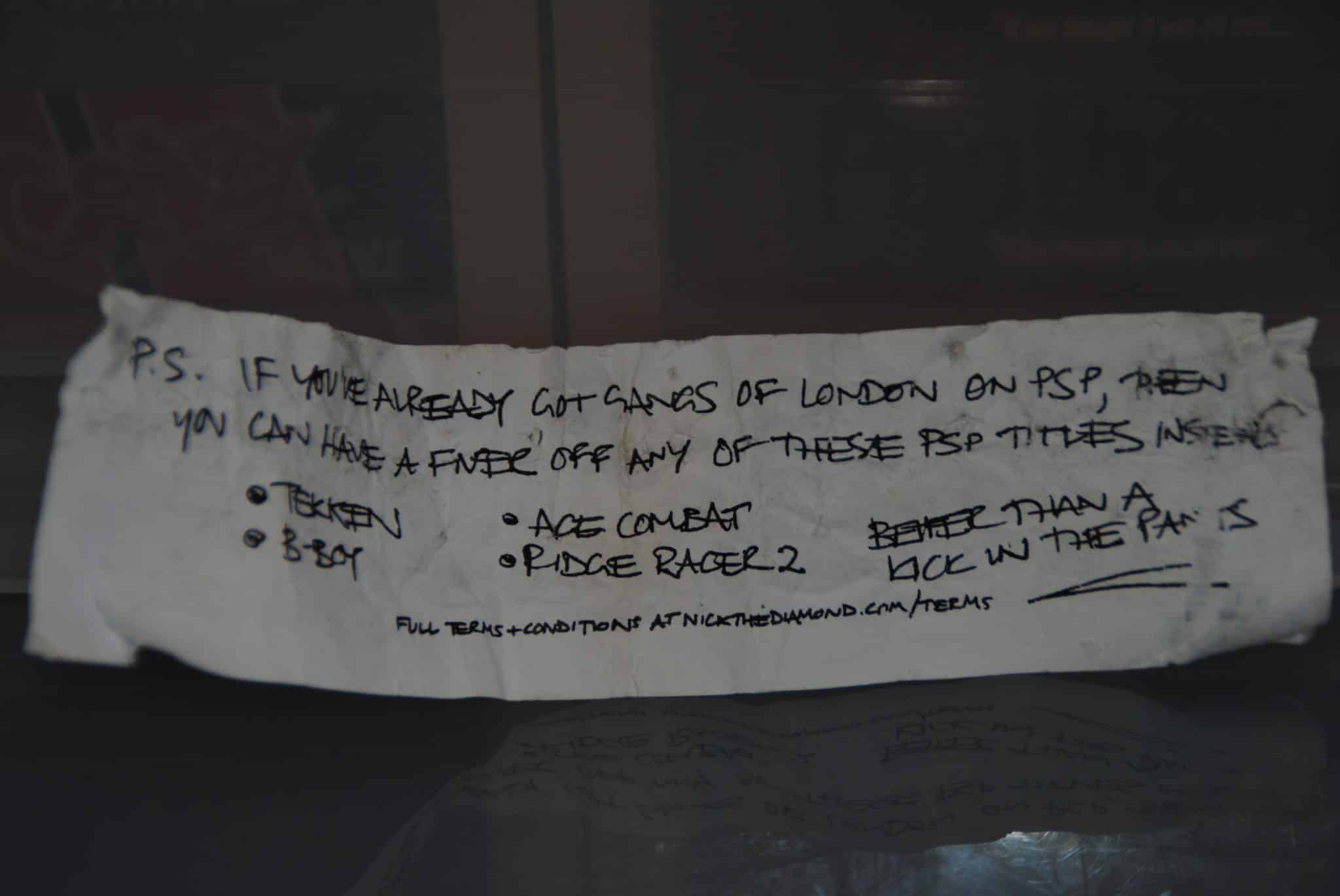 DSC_1678 A letter from Co/Browns Strip-Club - Gangs Of London Promo...
