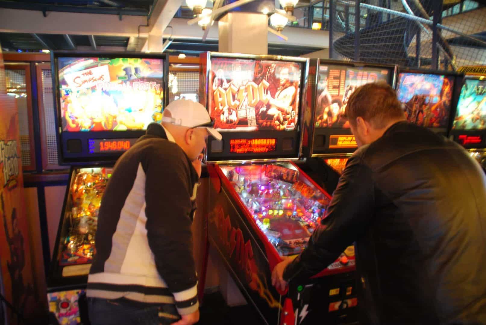 AC/DC PINBALL and The Simpsons Pinball / At Liseberg Fun Fair