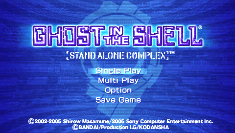 Ghost in the Shell: Stand Alone Complex para PSP (2005)