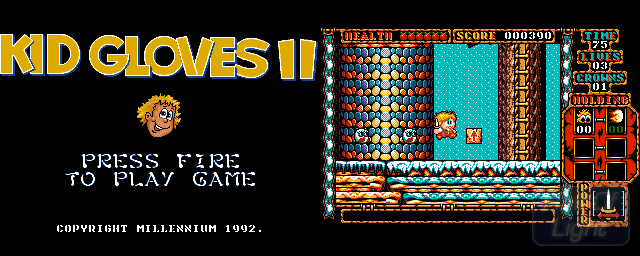 🎮✨ "A Hidden Gem in the Amiga Library"
Kid Gloves II: The Journey Back (1992) is one of those underappreciated classics that deserves more attention. Developed by Digital Magic and published by Millennium Interactive, this side-scrolling platformer offers a delightful mix of charm and challenge.
In the game, you embark on a quest to rescue a damsel in distress, traversing six expansive worlds filled with quirky enemies and hidden secrets. The inclusion of mini-games, such as arcade-style shoot 'em ups and slot machines, adds variety and depth to the gameplay.
While the game received mixed reviews, with some critics noting its difficulty and design inconsistencies, others appreciated its engaging mechanics and nostalgic appeal. The vibrant graphics and catchy chiptune soundtrack further enhance the experience, making it a must-play for fans of retro platformers.