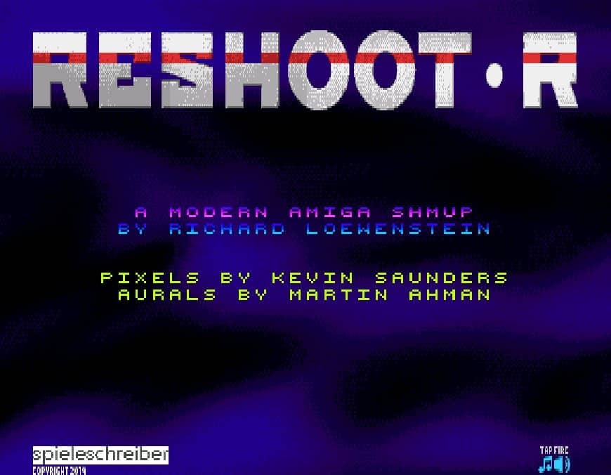 Reshoot-R is a stunning showcase of what the Amiga is still capable of in the hands of passionate developers. With relentless arcade action, vibrant visuals, and a thumping soundtrack, it delivers a pure old-school shoot-’em-up experience—crafted specifically for AGA Amigas. It’s challenging, stylish, and incredibly polished, making it one of the finest modern titles ever released for the platform.