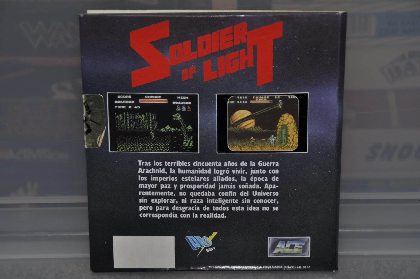 Soldier Of Light / Xain'd Sleena Amiga box back