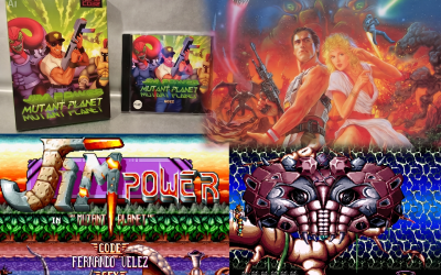 A Look At The Jim Power In Mutant Planet CD32 Release Jim Power Amiga PIKO CD32 release