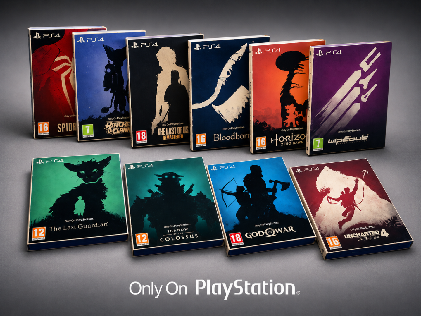 Exclusive GAME UK Slipcases for PlayStation 4 Games