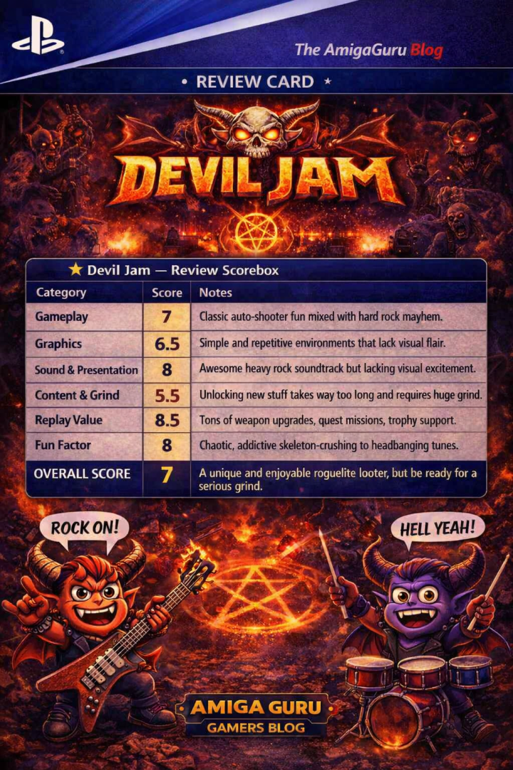 Devil Jam PS5 Review Card
