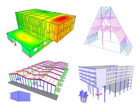 Logiciel de calcul de structure en béton armé, acier et bois