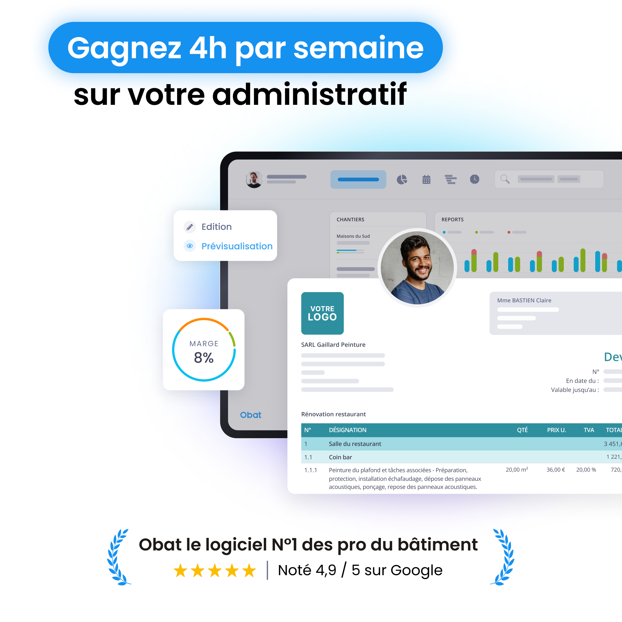 Un logiciel de facturation en ligne pour le BTP