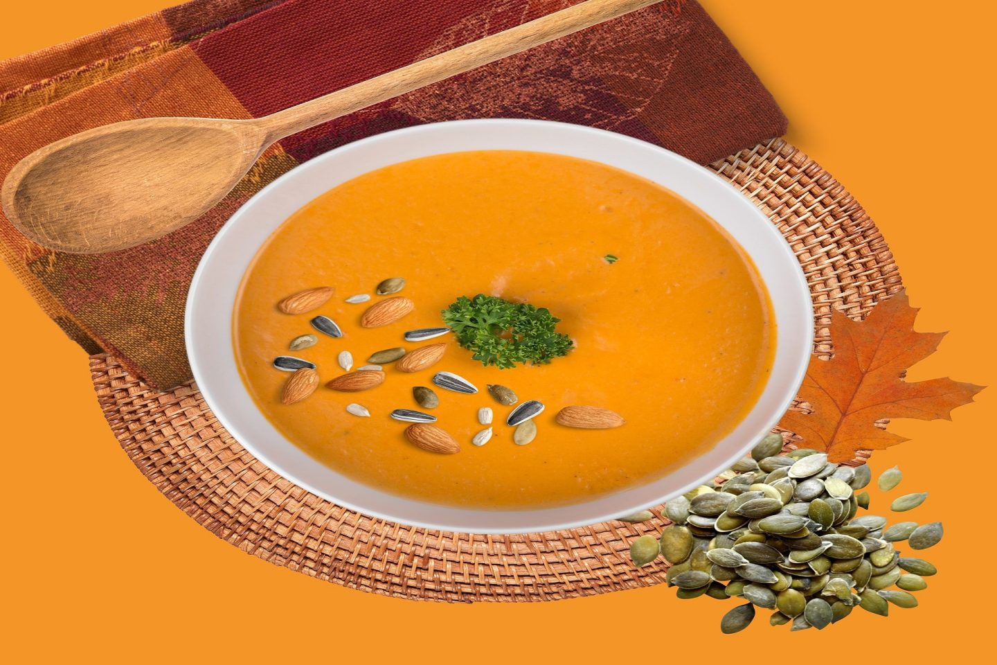 Kürbiscremesuppe, wertvolle Nährstoffe, gesunde Ernährung, Abnehmen