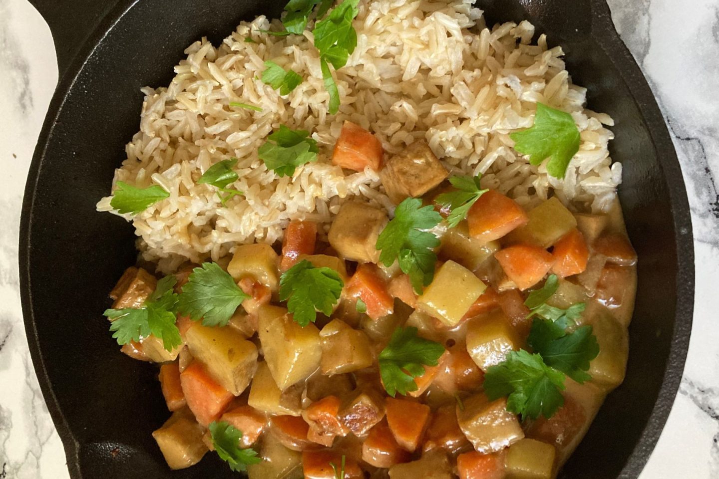 Curry mit Tofu und Gemüse