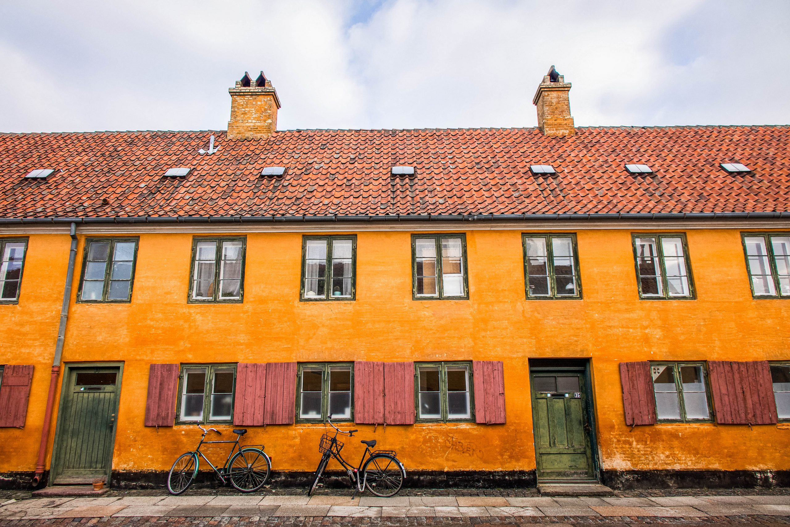 The iconic orange of the Nyboder housing